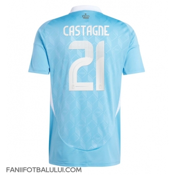 Belgia Timothy Castagne #21 Tricou Fotbal Replică European 2024 Barbati Deplasare